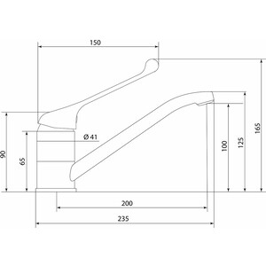 Смеситель для кухни Славен Хирург хром (СЛ-ОД-Х21)