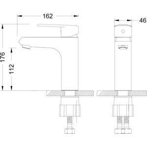 Смеситель для раковины Lemark Point (LM0306C)