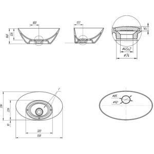 Раковина-чаша Dreja Триумф 56 (641266)