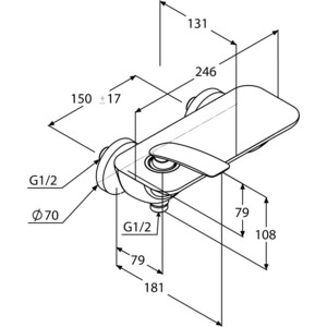 Смеситель для душа Kludi Balance (527100575)