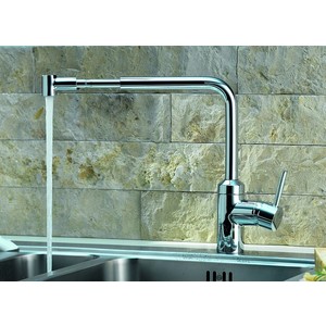 Смеситель для кухни Kludi L-ine с выдвижным изливом (428210577)