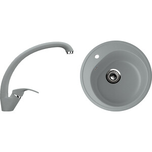 Кухонная мойка и смеситель Ulgran U-101 графитовый