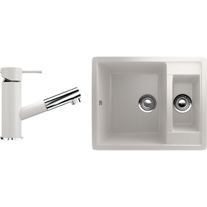 Кухонная мойка и смеситель Ulgran U-106 белый