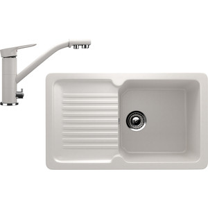 Кухонная мойка и смеситель Ulgran U-506 белый